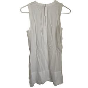 EUC Authentic Helmut Lang Side Zippers White Tank Tunic Size Petiit